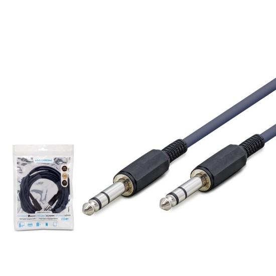 toptan-xml-dropshipping-6.5 Mm Kablo Enstruman Gitar 3M Siyah HDX1049