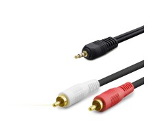 3.5 Mm To 2Rca Kablo 2Lıne Gold 5M Siyah HDX1060
