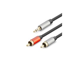 3.5 Mm To 2Rca Kablo 2Lıne Gold 3M Siyah HDX1074