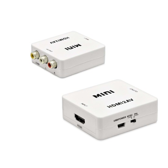 toptan-xml-dropshipping-Hdmı To Av Çevirici 1080P Full Hd Beyaz HDX1281