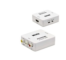 AV Dişi to HDMI Dişi Görüntü Dönüştürücü 1080p Full HD - Beyaz HDX1282