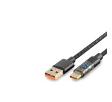 Type-C To Usb Kablo Akıllı 35W 1.2M Siyah HDX1300K
