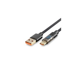 Type-C To Usb Kablo Akıllı 35W 1.2M Siyah HDX1300K