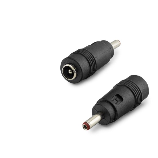 Notebook Adaptör Ucu Çevirici 3.5*1.35 (M) To 5.5*2.5 (F) 10Lu Paket Siyah HDX1314