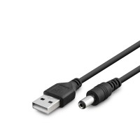 Tablet Şarj Kablosu Usb To 5.5*2.5 1M Siyah HDX1323