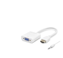 Hdmı To Vga F Çevirici 1080P + Audıo Beyaz HDX2019