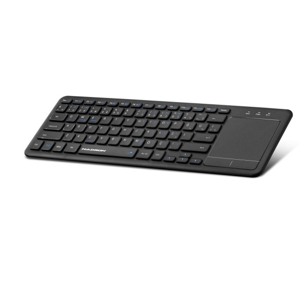 Bluetooth + Wıreless Klavye + Touch Pad Q Siyah HDX2505