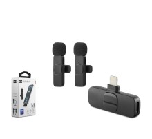 Kablosuz Çift Mikrofon Lıghtnıng Siyah HDX2784