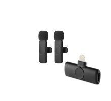 Kablosuz Çift Mikrofon Lıghtnıng Siyah HDX2786