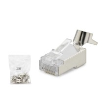 Cat7 Konnektör 25Li Paket Metal Sılver HDX5055