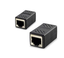 RJ45 Dişi - Dişi Uzatma Adaptörü - Siyah HDX5066