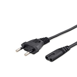Teyp Güç Kablosu 2 Pin 0.75 Mm 500W C7 Figure 8 1.5 M Siyah HDX5548