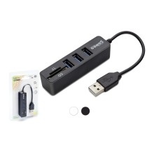 Usb Hub Combo 3*Usb + Sd + Tf Siyah HDX7009