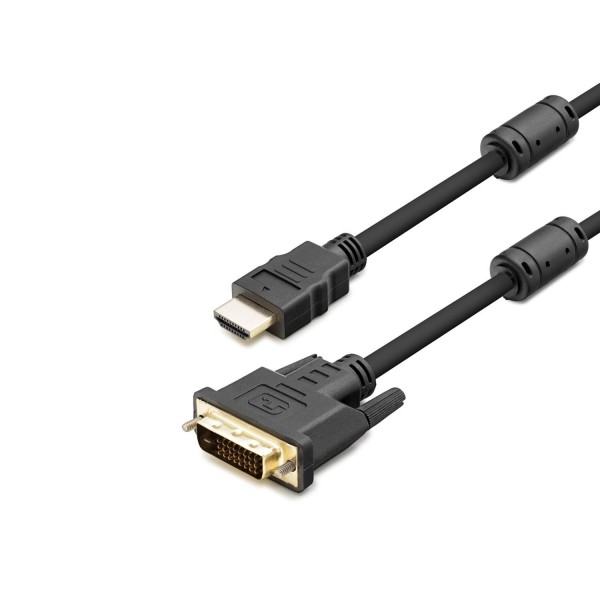 toptan-xml-dropshipping-HDMI to DVI-D 24+1 Görüntü Kablosu 1.8 m Siyah HDX7752
