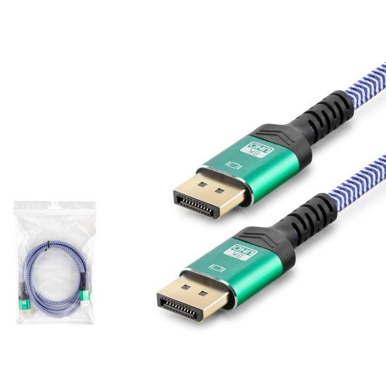 toptan-xml-dropshipping-Dısplay Kablo 8K 144Hz Örgülü 2M Çok Renkli HDX7820