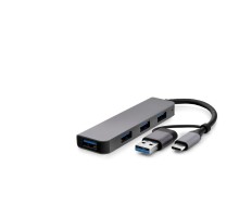 Type-C + Usb3.0 Hub 4*Usb3.0 Gri HDX7825