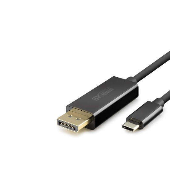 toptan-xml-dropshipping-Type-C To Dısplay Kablo 8K 60Hz Pvc 1.8M Siyah HDX7858
