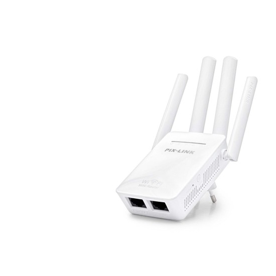 toptan-xml-dropshipping-Wıfı Repeater + Router + Ap 300Mbps Beyaz LV-WR09