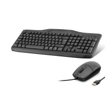 Kablolu Klavye Mouse Set Q Siyah OAK930