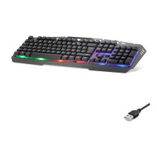 Kablolu Klavye Q Rgb Raınbow Gri OKW213G