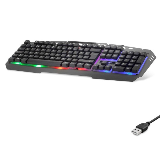 Kablolu Klavye Q Rgb Raınbow Gri OKW213G