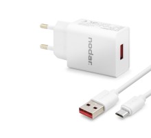 Micro Usb Hızlı Şarj Seti 12W 2.4A Usb Adaptörlü - Beyaz ND1004