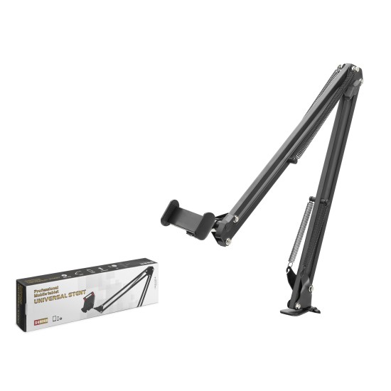 Mafsalli Kollu Masa Kenari Telefon Ve Tablet Standi - Si̇yah ND1052 