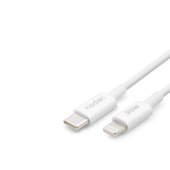 toptan-xml-dropshipping-Type-C Lightning Şarj Ve Data Kablosu 20W 1 M - Beyaz ND1151