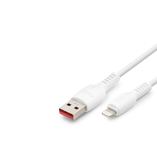 toptan-xml-dropshipping-Usb Lightning Şarj Ve Data Kablosu 3.4A 20W 1 M - Beyaz ND1153