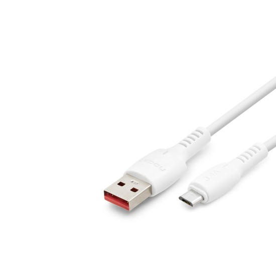 toptan-xml-dropshipping-Usb Micro Usb Şarj Ve Data Kablosu 1 M - Beyaz ND1182