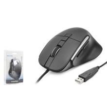 7D Ergonomi̇k Kablolu Ofi̇s Mouse 3600 Dpi - Siyah ND1209B