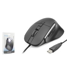 7D Ergonomi̇k Kablolu Ofi̇s Mouse 3600 Dpi - Siyah ND1209B