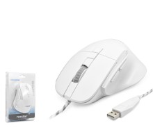 7D Ergonomi̇k Kablolu Ofi̇s Mouse 3600 Dpi - Beyaz ND1209W 