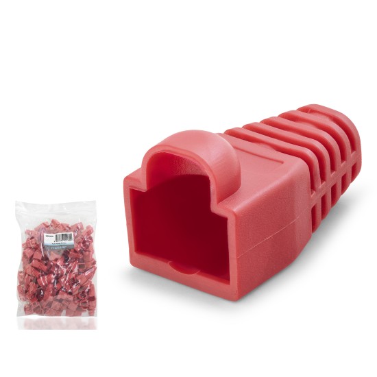 toptan-xml-dropshipping-Rj45 Konnektör Papuç 100’Lü Paket - Kırmızı Nd2430