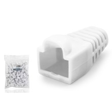 Rj45 Konnektör Papuç - 100 Adet Beyaz / Ekonomik Poşet Paket ND2433