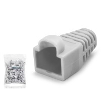 Rj45 Konnektör Papuç - 100 Adet Gri / Ekonomik Poşet Paket ND2434