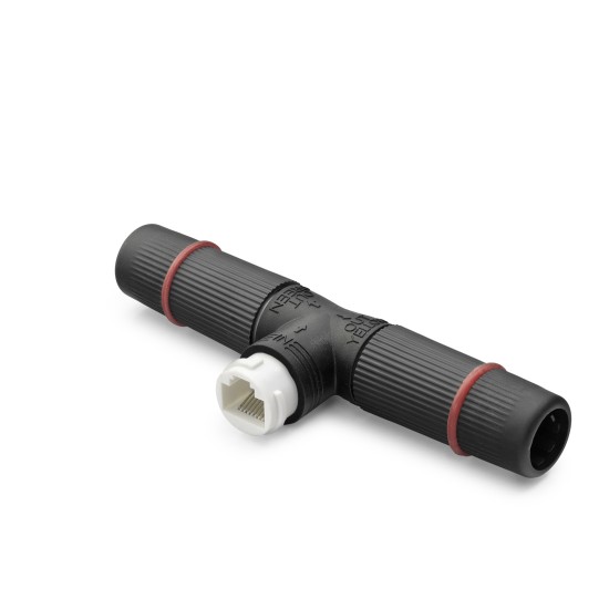 toptan-xml-dropshipping-Poe Splitter T Tipi Su Geçirmez Rj45 Konnektör - Siyah ND2452