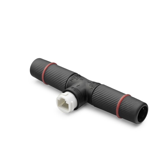 Poe Splitter T Tipi Su Geçirmez Rj45 Konnektör - Siyah ND2452