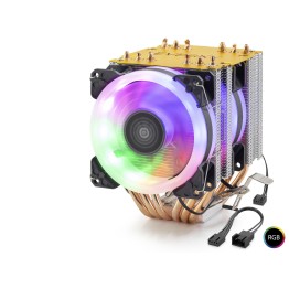 Cpu İşlemci Kule Tipi Soğutucu 600 Serisi Çift Fanlı 6 Bakır Borulu Rgb ND2606