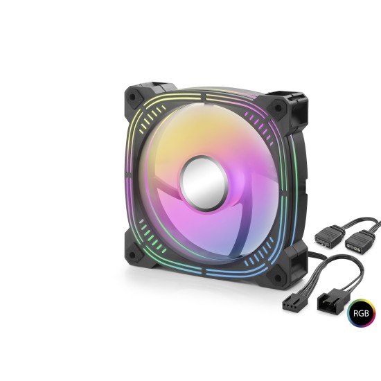 toptan-xml-dropshipping-Kasa Fanı 3. Nesil Argb 12 Cm - Siyah Nd2656