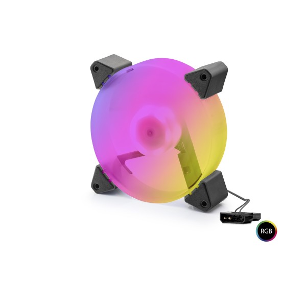 toptan-xml-dropshipping-Kasa Fanı 5. Nesil Rgb 12 Cm - Siyah ND2664