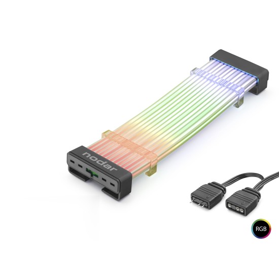 toptan-xml-dropshipping-Silikon Işıklı Bükülebilir Argb Light Board 24 Pin - Siyah ND2801