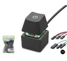 Masaüstü Bilgisayar Rgb Power Tuşu On/Off Switch Siyah ND2811