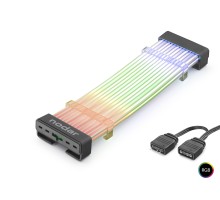 24 Pin Argb Anakart Güç Uzatma Kablosu Bükülebilir 2 Mm 108 Led Siyah ND2812B