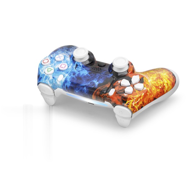 toptan-xml-dropshipping-Gamepad Ps4 Uyumlu - Kırmızı Mavi ND400AM