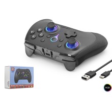 Bluetooth Gamepad Pc Ios Android Switch Ps3 Ps4 Uyumlu Rgb - Siyah ND505B