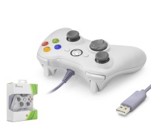 Gamepad Pc Xbox 360 Uyumlu Kablolu - Beyaz ND506W
