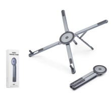 Katlanir Manyeti̇k 360 Derece Döner Masaüstü Tablet Ve Laptop Standi Metal - Gümüş ND8032