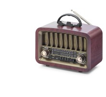 Bluetooth Nostaljik Hoparlör Fm 24.8 X 11.7 X 18.5 Cm NS6639BT