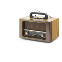Bluetooth Nostaljik Hoparlör Fm Kumandalı 31 X 17.7 X 19.9 Cm NS6670BT